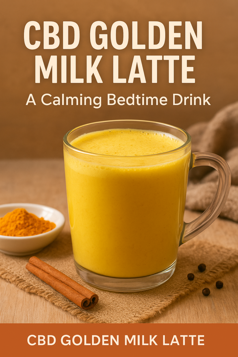 CBD Golden Milk Latte: A Calming Bedtime Drink